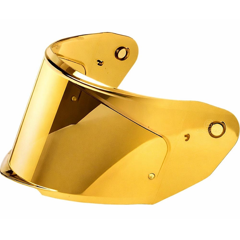 Visiera per caschi da moto Cassida Integral GT 2.0/2.1, GTS 2.1 con predisposizione per Pinlock REVO, effetto specchio oro.