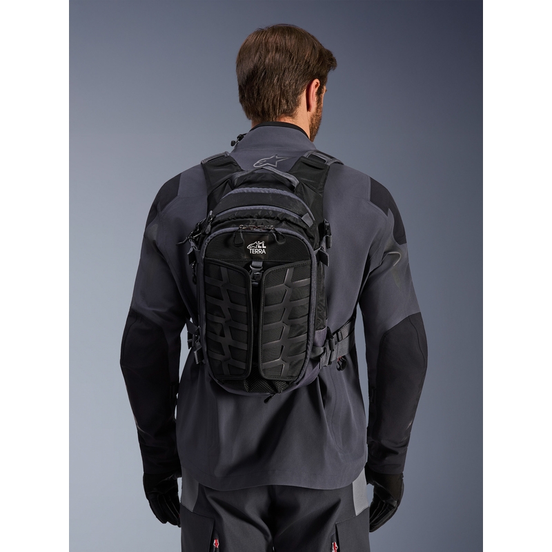 Zaino da moto Alpinestars AT-15 nero-grigio 15 l