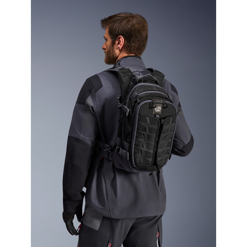Zaino da moto Alpinestars AT-15 nero-grigio 15 l
