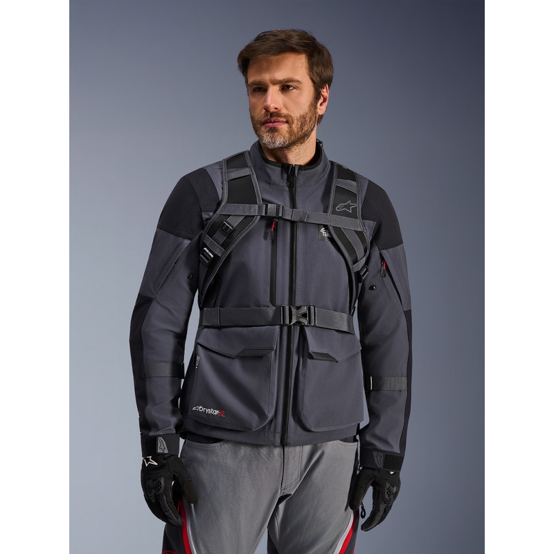 Zaino da moto Alpinestars AT-15 nero-grigio 15 l