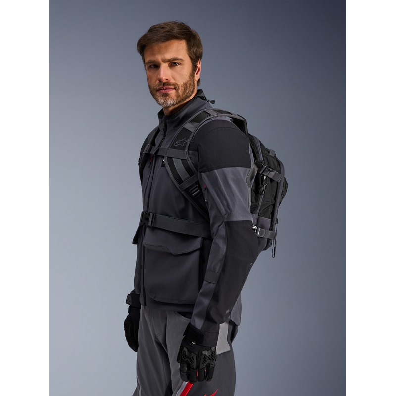 Zaino da moto Alpinestars AT-15 nero-grigio 15 l