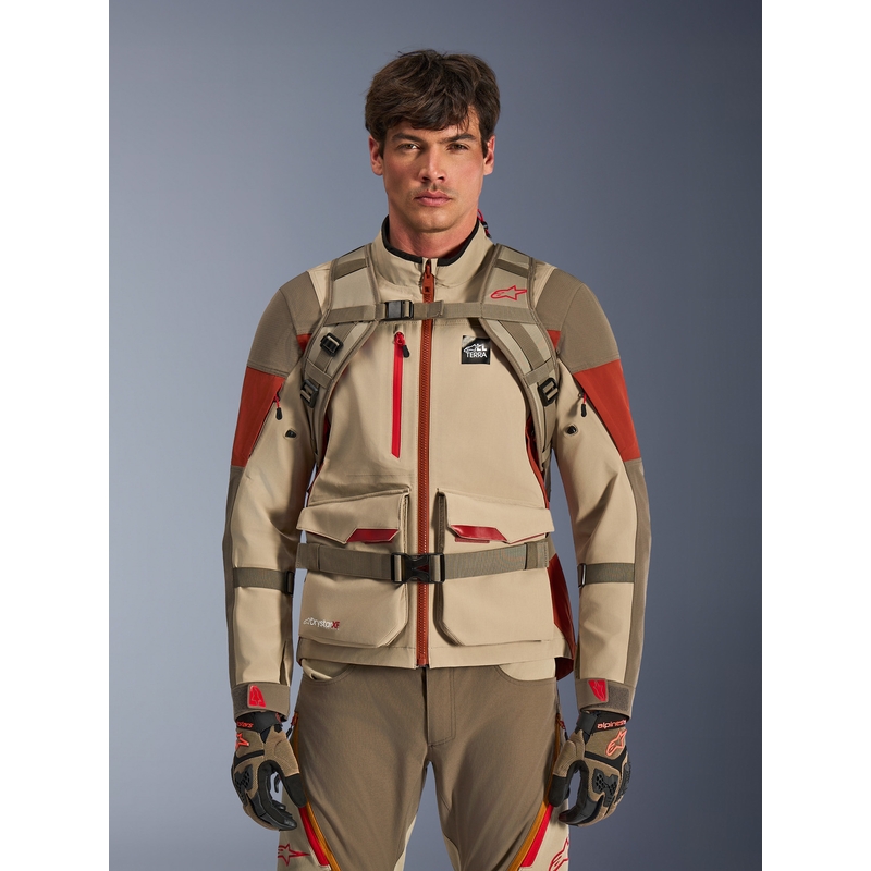 Zaino da moto Alpinestars AT-15 color sabbia-arancione 15 l