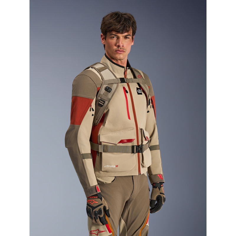Zaino da moto Alpinestars AT-15 color sabbia-arancione 15 l