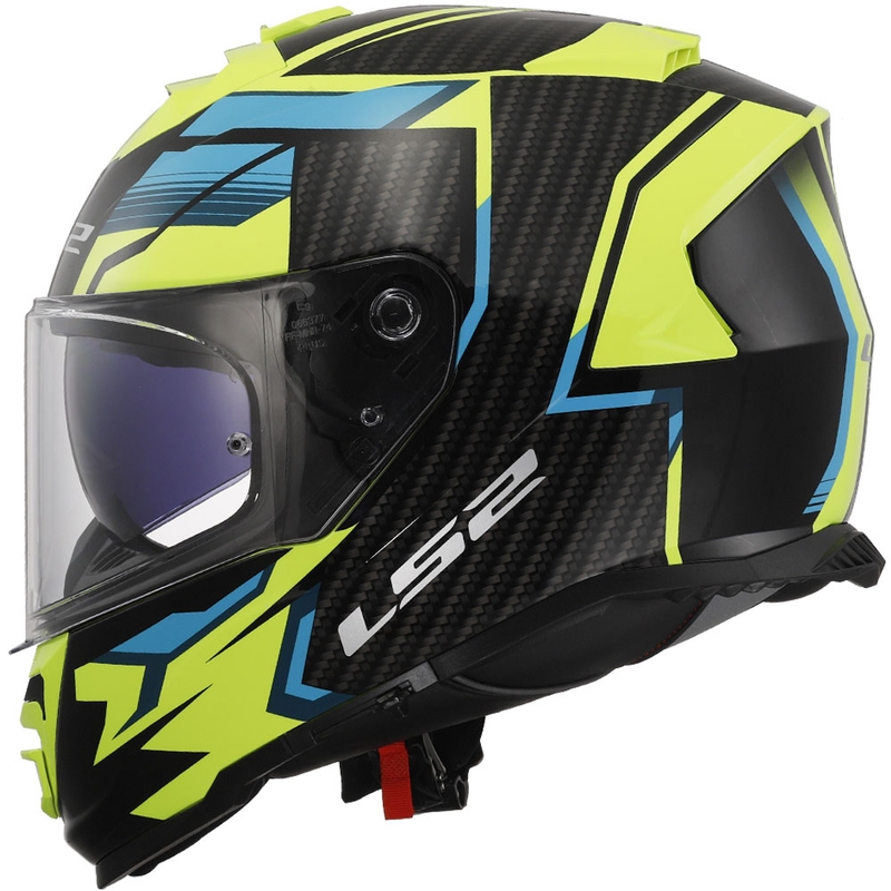 Casco moto integrale LS2 FF800 Storm II Tracker nero-giallo fluo