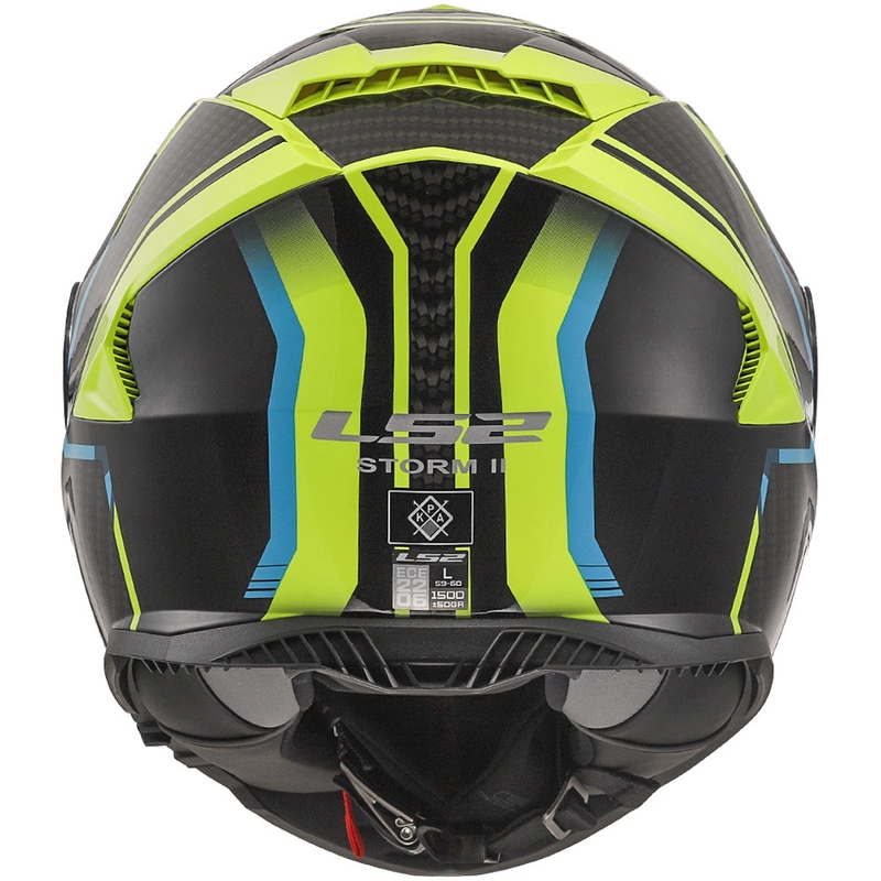 Casco moto integrale LS2 FF800 Storm II Tracker nero-giallo fluo