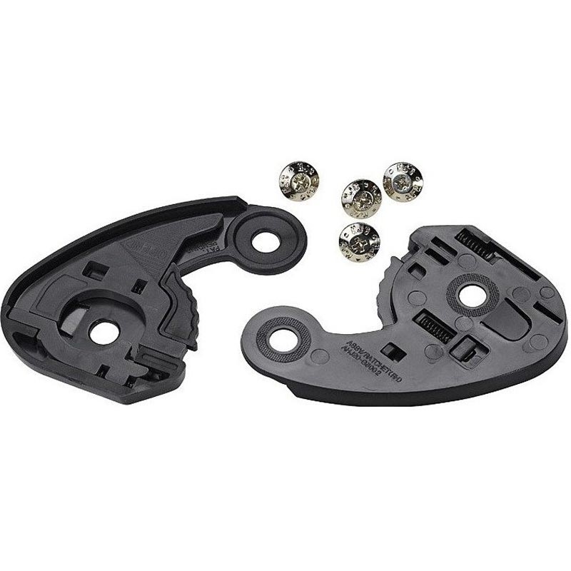 Meccanismo visiera spinner premium per casco da moto NOX, colore nero