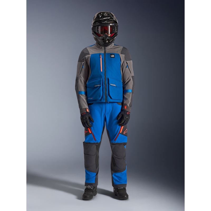 Giacca da moto Alpinestars Maxdura Drystar XF blu-grigio scuro