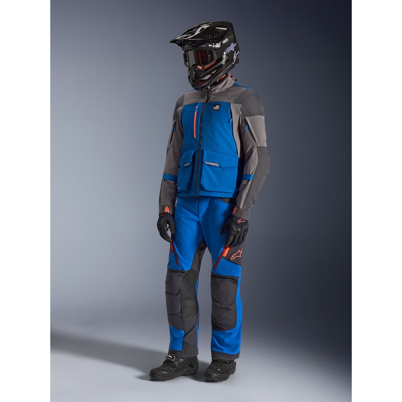 Giacca da moto Alpinestars Maxdura Drystar XF blu-grigio scuro