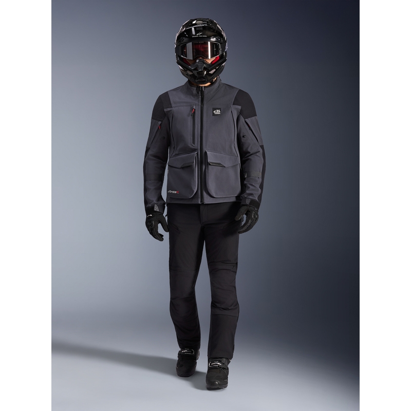 Giacca da moto Alpinestars Maxdura Drystar XF grigio scuro-nera