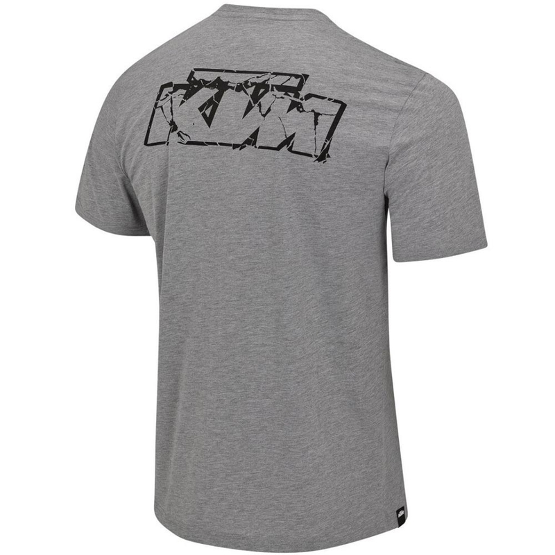 T-shirt con logo KTM grigio chiaro melange