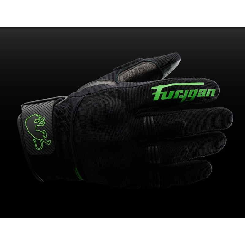 Guanti da moto Furygan Jet D3O Evo neri-verdi