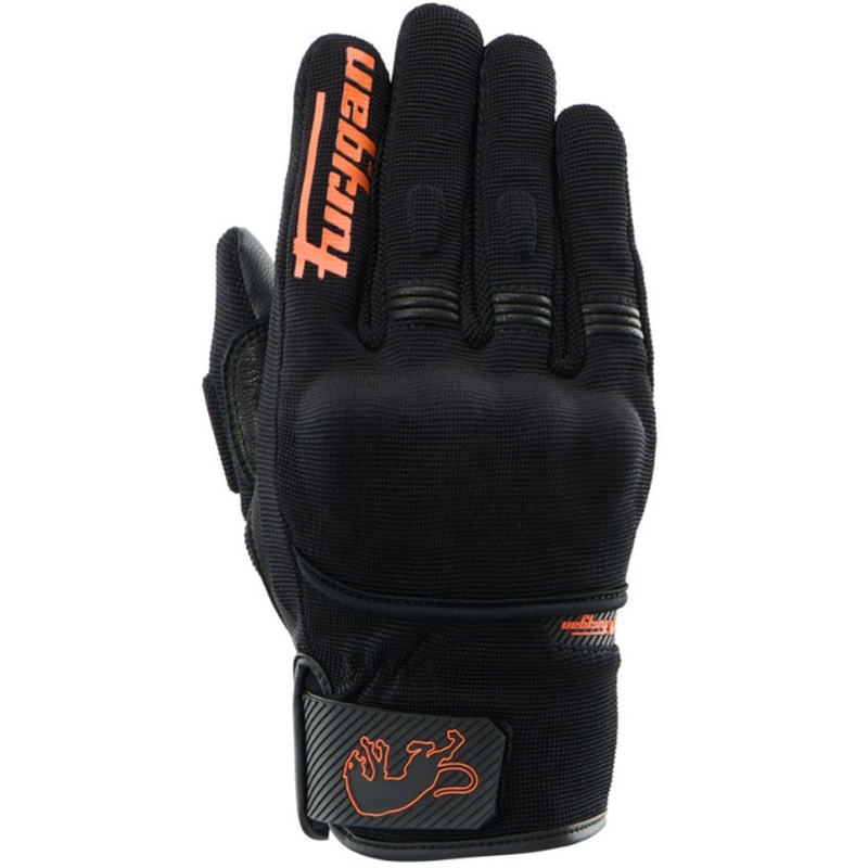 Guanti da moto Furygan Jet D3O Evo neri-arancioni