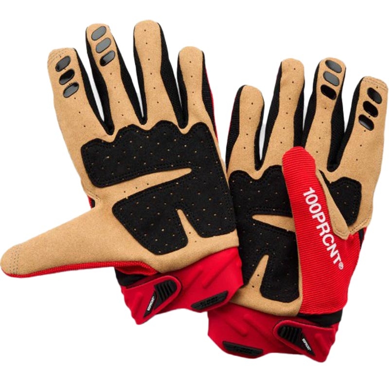 Guanti da motocross 100% Airmatic 2 rosso-nero