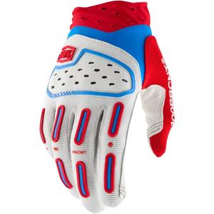 Guanti da motocross 100% Airmatic 2 rosso-bianco-blu