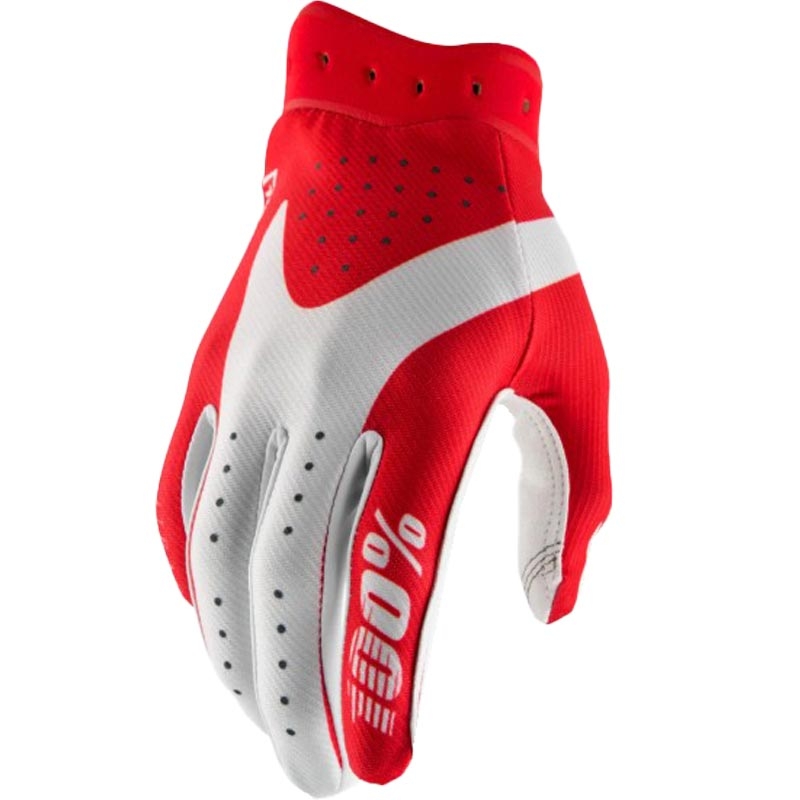 Guanti da motocross 100% iTrack rossi