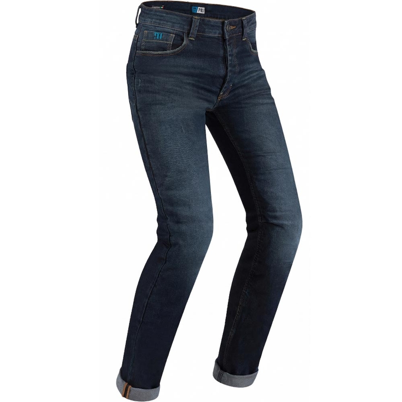 Jeans moto PMJ Caferacer Legend blu scuro Saldi