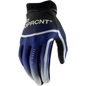 Guanti da motocross 100% Ridefit blu
