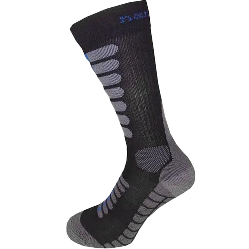 Calze alte Nanosilver Moto con dettagli argento, nero e blu