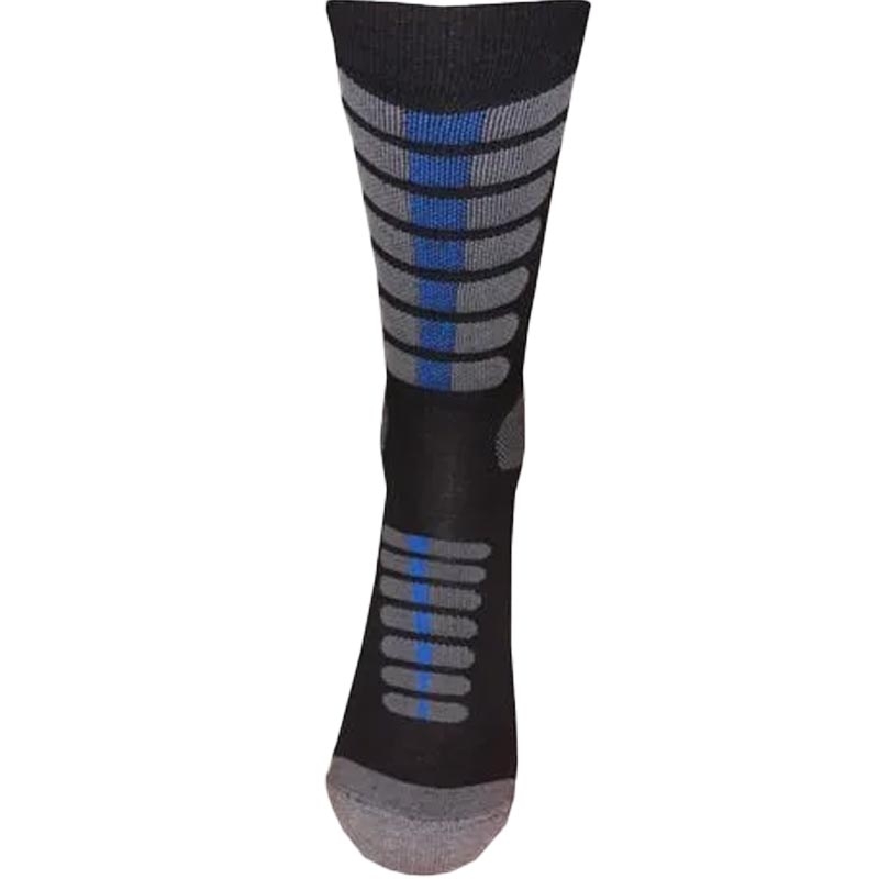 Calze alte Nanosilver Moto con dettagli argento, nero e blu