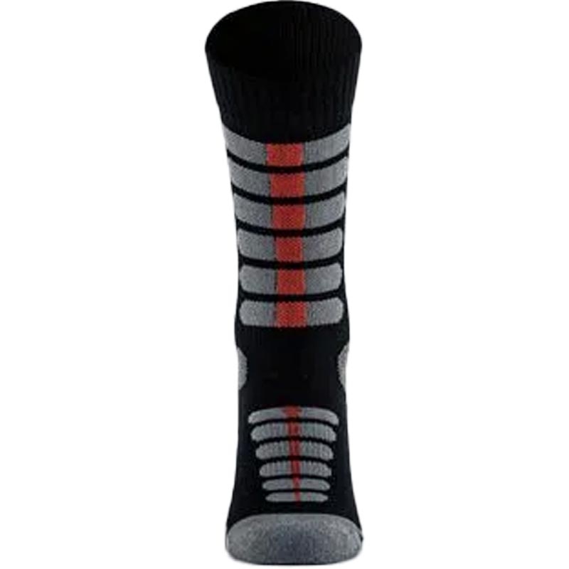 Calze alte Nanosilver Moto con dettagli argento, nero e rosso