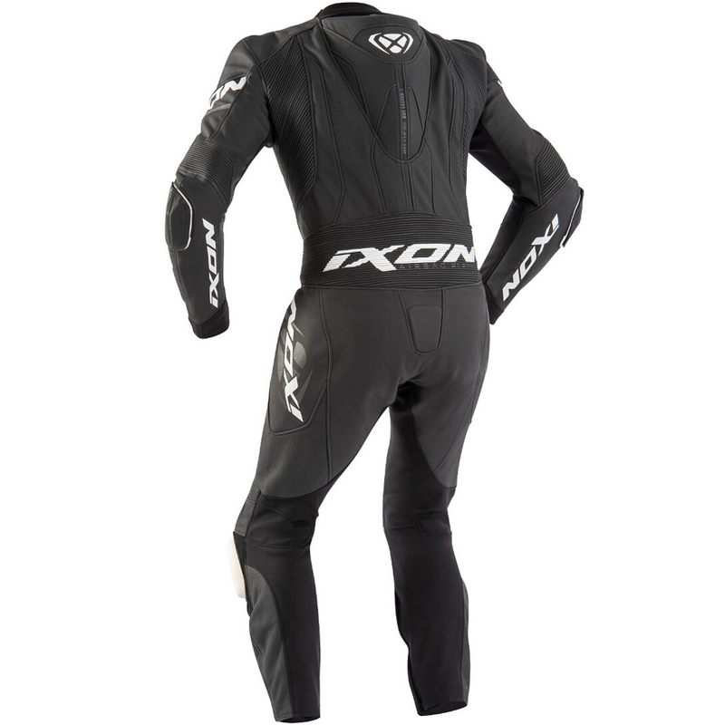 Tuta da motociclista in pelle IXON Jackal nera