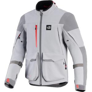 Giacca da moto Alpinestars Maxdura Drystar XF grigio chiaro-grigio scuro