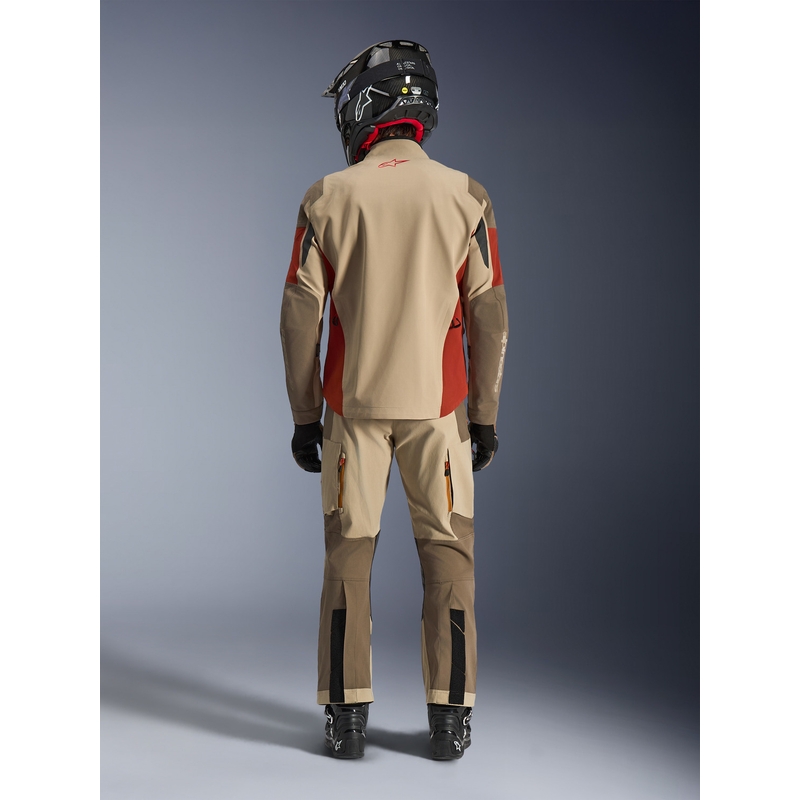 Giacca da moto Alpinestars Maxdura Drystar XF marrone-arancione