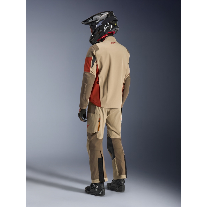 Giacca da moto Alpinestars Maxdura Drystar XF marrone-arancione