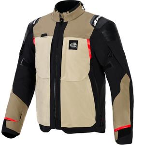 Giacca da moto Alpinestars Andes PRO Drystar XF marrone-nero-arancione