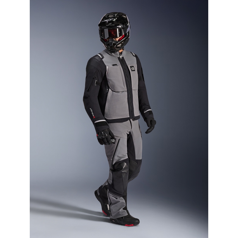 Giacca da moto Alpinestars Andes PRO Drystar XF grigio scuro-nero