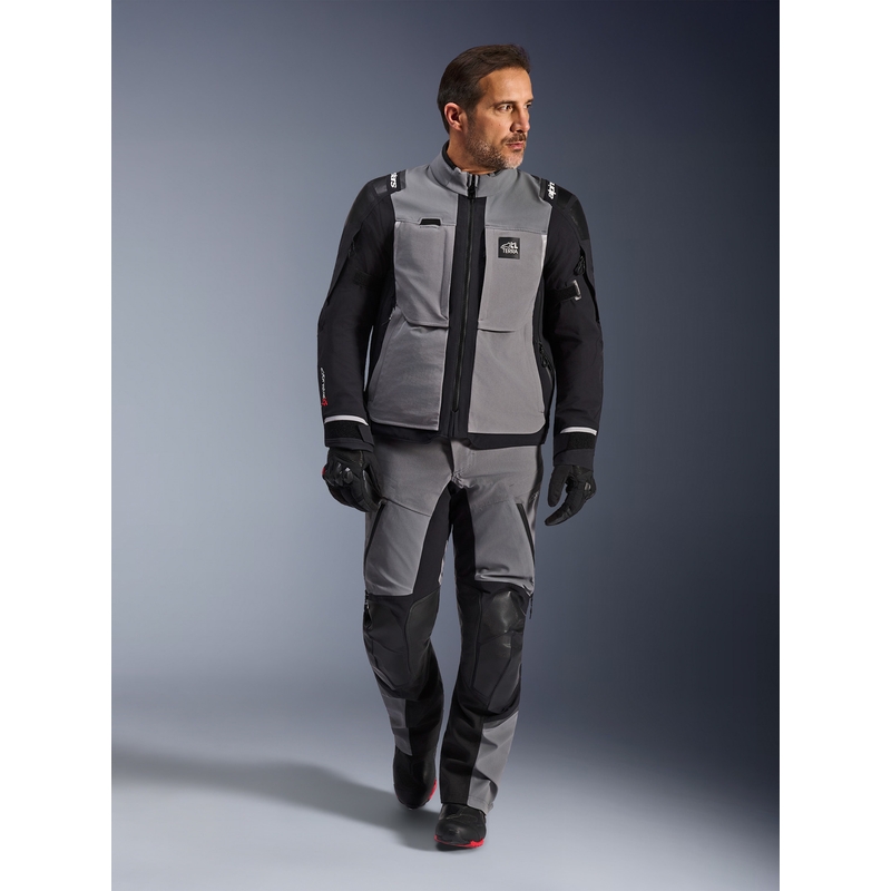 Giacca da moto Alpinestars Andes PRO Drystar XF grigio scuro-nero