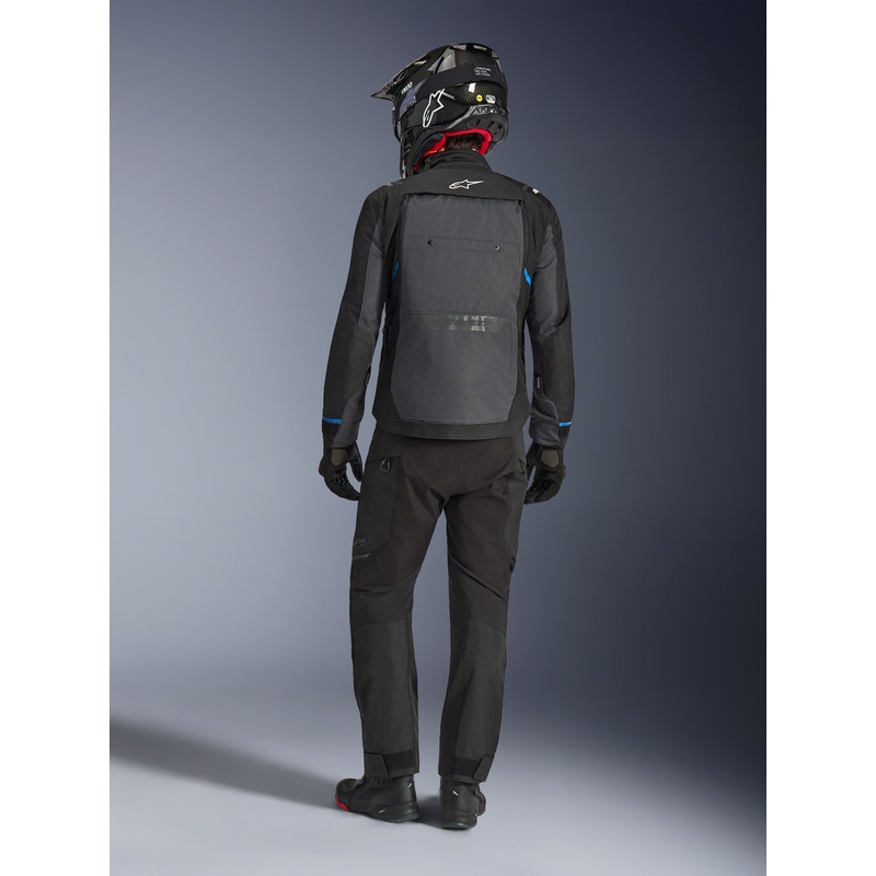 Giacca da moto Alpinestars Cusco Drystar, nera e grigio scuro.
