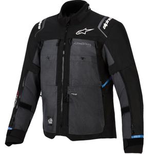 Giacca da moto Alpinestars Cusco Drystar, nera e grigio scuro.