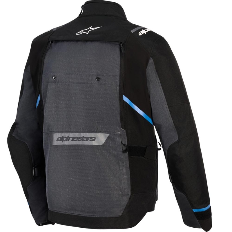 Giacca da moto Alpinestars Cusco Drystar, nera e grigio scuro.