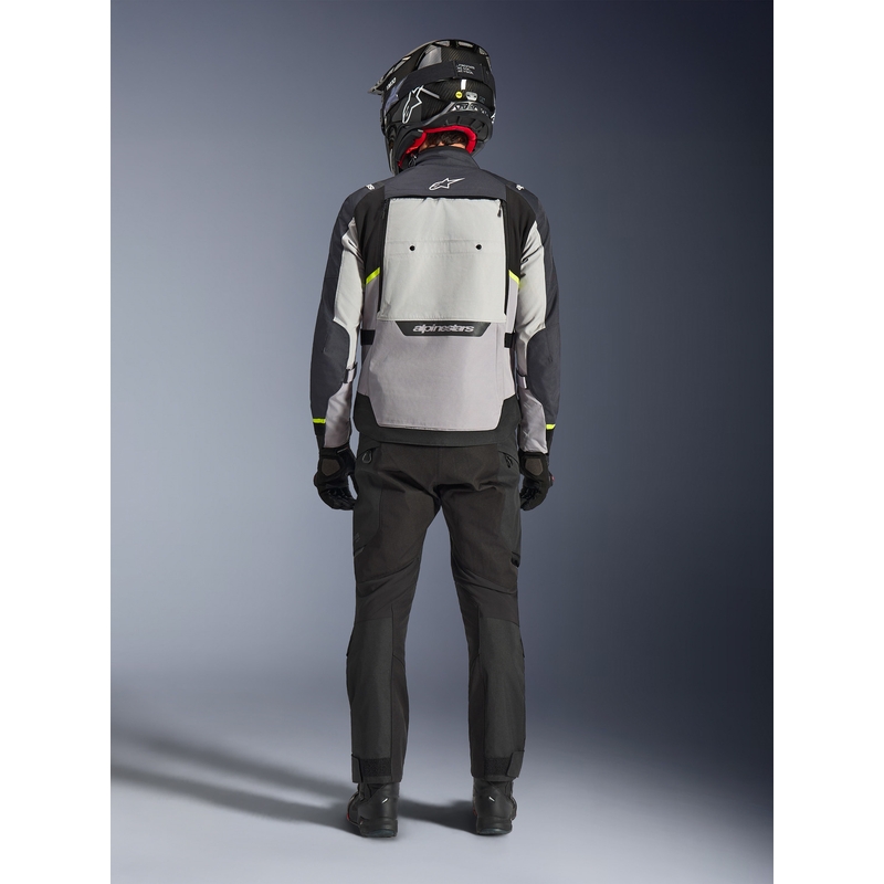 Giacca da moto Alpinestars Cusco Drystar grigio chiaro-azzurro chiaro-blu scuro