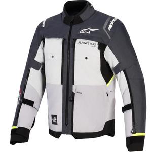 Giacca da moto Alpinestars Cusco Drystar grigio chiaro-azzurro chiaro-blu scuro