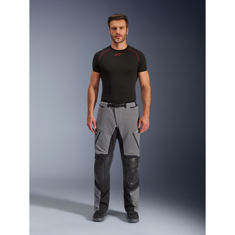 Pantaloni da moto Alpinestars Andes PRO Drystar XF grigio scuro-nero