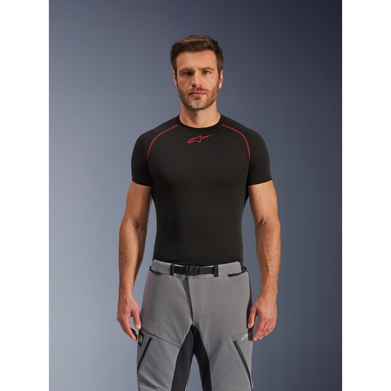 Pantaloni da moto Alpinestars Andes PRO Drystar XF grigio scuro-nero