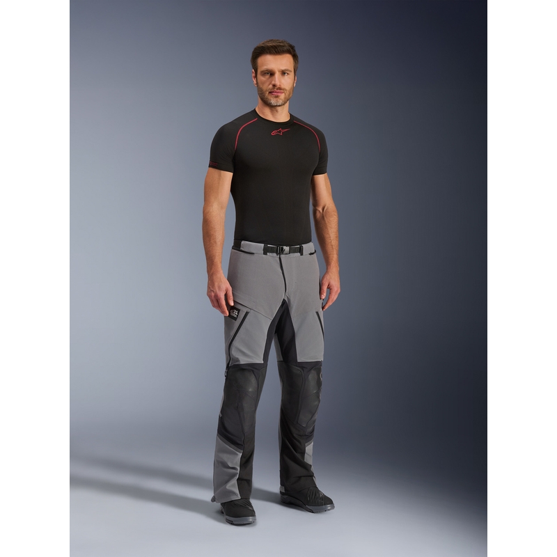 Pantaloni da moto Alpinestars Andes PRO Drystar XF grigio scuro-nero