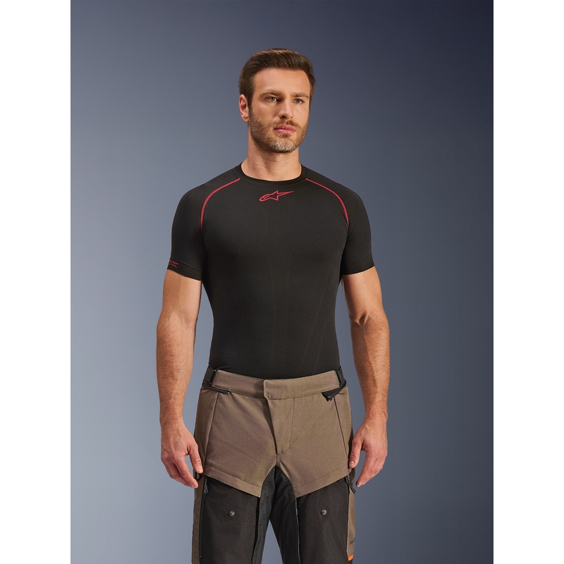 Pantaloni da moto Alpinestars Cusco Drystar marrone-nero