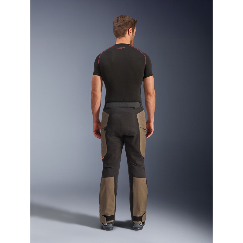 Pantaloni da moto Alpinestars Cusco Drystar marrone-nero