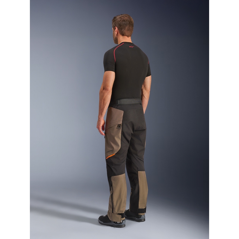Pantaloni da moto Alpinestars Cusco Drystar marrone-nero