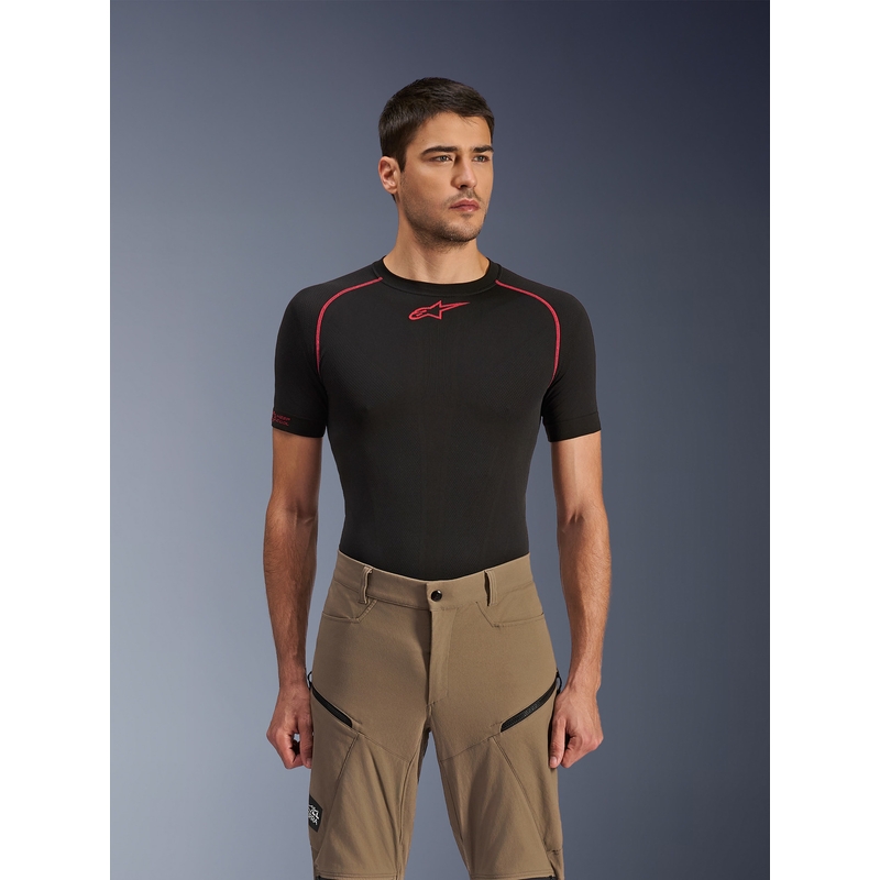 Pantaloni da moto Alpinestars Explore AST marrone-nero