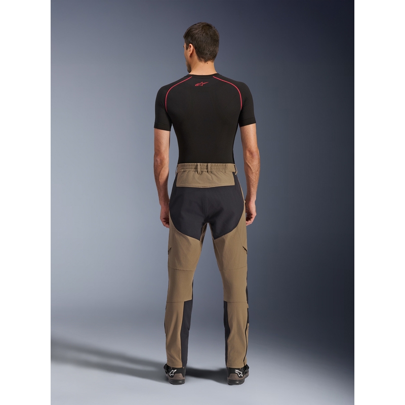 Pantaloni da moto Alpinestars Explore AST marrone-nero
