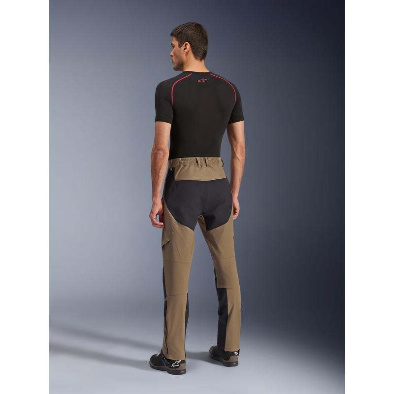 Pantaloni da moto Alpinestars Explore AST marrone-nero