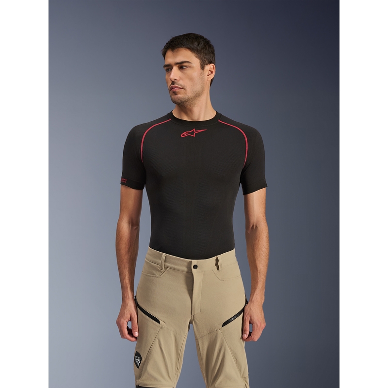 Pantaloni da moto Alpinestars Explore AST marrone chiaro-nero