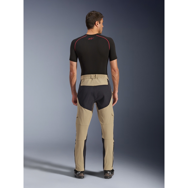 Pantaloni da moto Alpinestars Explore AST marrone chiaro-nero