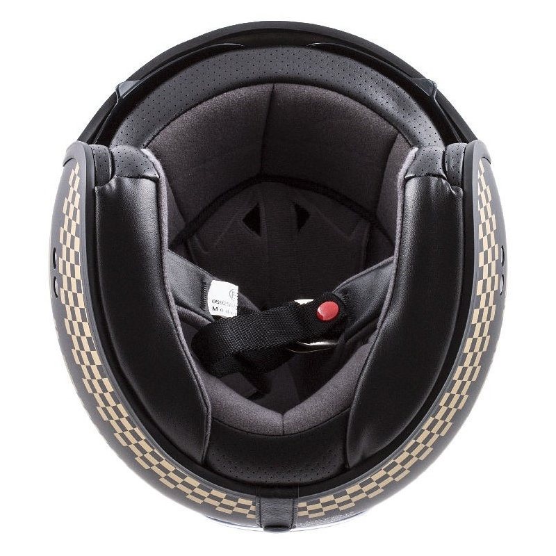Casco moto aperto Cassida Oxygen Rondo nero e oro