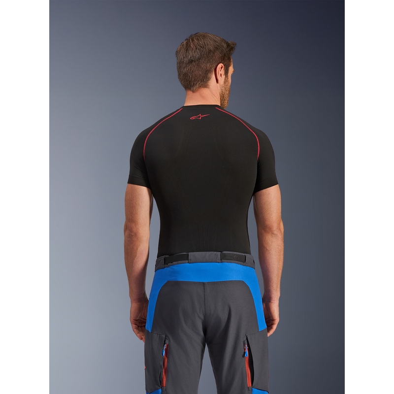 Pantaloni da moto Alpinestars Maxdura Dual blu-grigio scuro-arancione