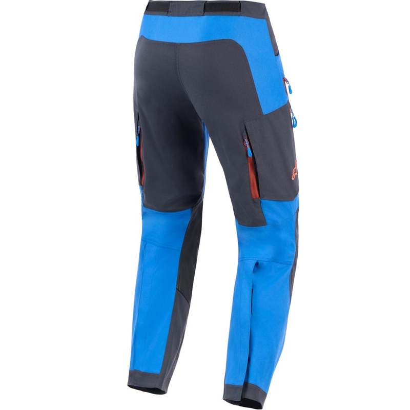 Pantaloni da moto Alpinestars Maxdura Dual blu-grigio scuro-arancione
